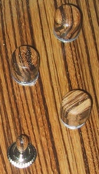 Striped hardwood knobs and switch tip